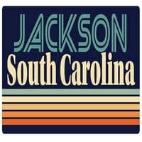 Jackson South Carolina Frižider Magnet Retro Design