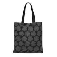 Platno torba uzorak uzorak apstraktnog drvenog ugljena tamne boje za modernu krug za višekratnu upotrebu na ramena namirnica za kupovinu torbi