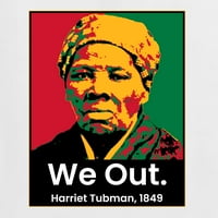 Divlji Bobby izlazimo Harriet Tubman Black Pride Muškarci Grafički tee, Bijeli, XX-veliki