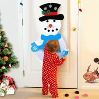 Heiheiup Božićni DIY Snowman Kit Orna MentsTe Feltt za božićne dnevne čiste perle