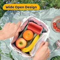 Dječja slatka izolirana torba za ručak s džepom hladnjakom za višekratnu upotrebu TOTE BO za školski rad iz piknika