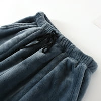 Pantalone za žene visoka struka pidžama jesen i zimski flanel širok pantri za usta velike plus veličine