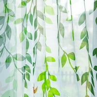 CLLFD Clearence lišće čiste prozor za zavjese TULLE VOLE Tkanina od drapera