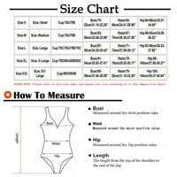 Ženski kupaći kostimi Tummy Control Plus Size Coleit Coverup Fashion S Print Bikini Push-up Pad kupaći