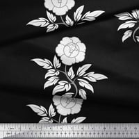 Soimoi Satin svilena tkanina od lišća i cvjetna umjetnička dekor tkanina Široko dvorište
