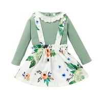 Adviicd Slatke nove ročne odjeće Toddler Baby Girls dugih rukava Majica Floral Subvender suknje Baby