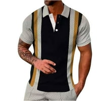 Simplmasygeni modni muški vrhovi zazor kratkih rukava za praćenje ljetnih kratkih odjela ležerna bluza