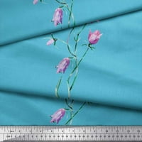 Siamoi Crepe svilena tkanina odlazi i tulip cvjetna ispis tkanina sa dvorištem širom