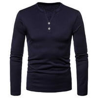 Promocija klirensa Muška košulja s dugim rukavima Fleece Toplo pulover Ležerne tanka majica za dno Bluze