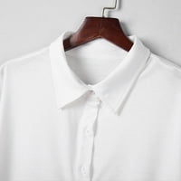 Košulje za žene Ležerne prilike, Ženske tunike Vrhovi za radno mjesto za vrat prema dolje kratki rukav