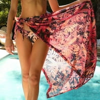 Ženski kupaći kostim Poklopac MESH bikini kupaći kostimi plaže prekrivač omotaju suknje puna elastična