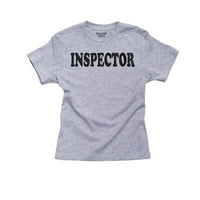 Inspektore - velika grafička dizajna dizajna djevojčica pamučna mladost siva majica