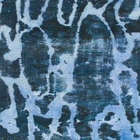 Ahgly Company Indoreni pravokutnik Sažetak Iceberg Plavi apstraktni prostirke, 8 '10'