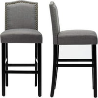 Stolice, set klasičnih stolica od tkanine sa nogama od drva, za kuhinjske blagovaonice bočne stolice
