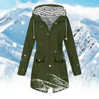 Ženski kaputi kaputi kaputi kaputi kišni jakne na vanjsku vodootporna jakna plus veličine patentni zatvarač