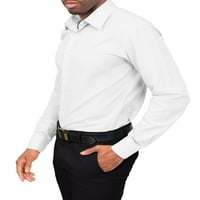 -Style SAD muške košulje s dugim rukavima - bijela - 2xl 18-18.5 36-37