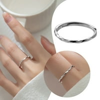 Prsten Spiralna linija ličnosti temperamenta prstenastim twist prsten djevojka razni nakit zvona za