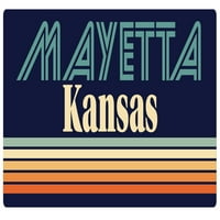 Mayetta Kansas Vinil naljepnica za naljepnicu Retro dizajn