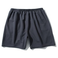 NIUER MAN LOUNGE Čvrsta boja Mini pantalone MENS Classic Fit Plaže Kratke hlače Elastični struk odmor