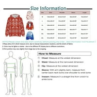 Wangxldd božićni modni print labavi muški i ženski džemper s dugim rukavima