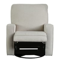 Kosototerska ručna stolica, okretna stolica, 360 ° okretna i ljuljanje akcent - spavaća soba i dnevni