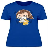 Kawaii Angry Dama crtana majica Žene -Image by Shutterstock, ženska X-velika