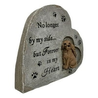 Memorijalni kamen zag psa, kućna ljubimca u obliku srca u obliku srca otporna na prosinu otporno na
