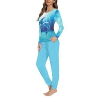 Renewold Stretchy noćna odjeća za žene plus veličina lagana pidžama donje rublje, 4xl dnevni dnevni