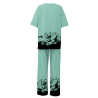 Ballsfhk ženski set odjeća proljeće casual kratkih rukava labave duge hlače