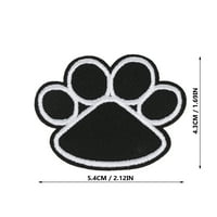 HOMEMAXS PAW PAW štene crna šapno željezo na vezenim mrljama aplikacija šivaće krpe