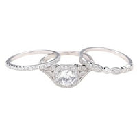 Nakit za prsten cirkonije vjenčani prsten za angažman nakit za žene poklone za žene za žene legure srebro