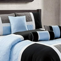 HGMART posteljina komfor za krevet u torbi - luksuzni prekriveni patchwork posteljina - kombinezori za spavaće sobe, CAL kralj, ljubičasta
