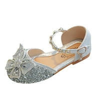 Sunčeve djevojke sandale dječje dječje djevojke biserne kristalne cipele Bling Bowknot Cipele s jednim princezom cipele sandale