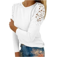 Košulje s dugim rukavima za žensko odobrenje plus veličine Žene Ležerne prilike pulover za mršavljenje