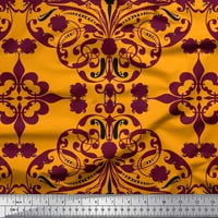 Soimoi Rayon Crepe tkanina marokanska damaska ​​ispis tkanina od dvorišta široka