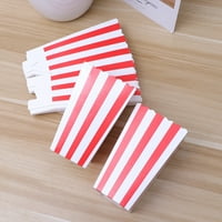 Kutije za kokice Držači kontejneri Cartoni Papirne torbe Stripe bo za kino Kazališta Desertni stolovi Vjenčane favoriste