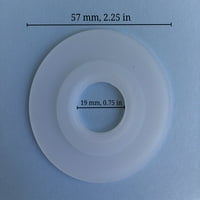Nuflush silikonska brtva, vanjski promjer i unutarnji promjer