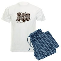 Cafepress - tri sove pidžame - muške svjetlosne pidžame