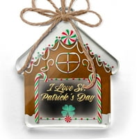 Ornament tiskan jednostran dan sv. Patrickov dan sv. Patrickov dan akvarelor Shamrock Božić Neonblond
