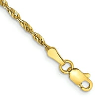 10K žuti zlatni konop na narukvicu lanca Fini nakit za žene pokloni za nju