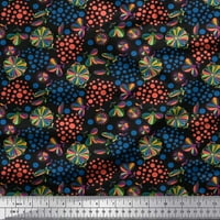 Soimoi modalno saten tkanina točka, lišće i cvjetna isječka umjetnost tkanina od dvorišta široka