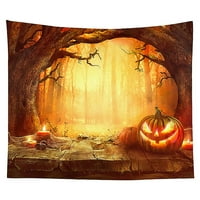 Bicoasu Halloween ukras Halloween Tapistry sa prizemnom pozadinom viseći na zidu spavaće sobe