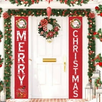 Božićne potpise na vratima vrata izdržljivih poliesterskih tkanina za božićni Halloween Courtyard 31