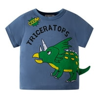 Rovga Toddler Boy Tee Tops Kids Baby Ljetni crtani Dinosaur kratki rukav Crewneck T majice The Thee
