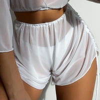 Iopqo Muška ploča zamotavanje Mrežice za žene Plaža Bikini Omotači ruffle kratke hlače Pokloni hlače