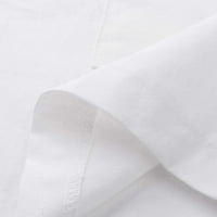 GUBOTARE THEAT HORTS Žene Žene Ležerne prilike sa dvostrukim radnim odjećom u obliku struka, Bijeli