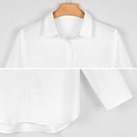 Slatki sladoled i krofni ženski smiješni gumb za ispis dolje majice dugih rukava labave bluze