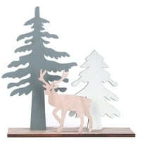 Wedracia Elk Xmas Tree drveni ukrasi Božićne zabave DIY CRAFTS Početna Bašta Dekoracija