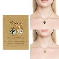 Lucky ogrlica pozlaćena zvijezda Zodijak ogrlica nakit zodijak bon muška od djevojke Birthday pokloni