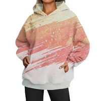Podplug ženska jesena moda casual dugih rukava skromna dukserica sa labavim fit pulover hoodie y2k vrhovima